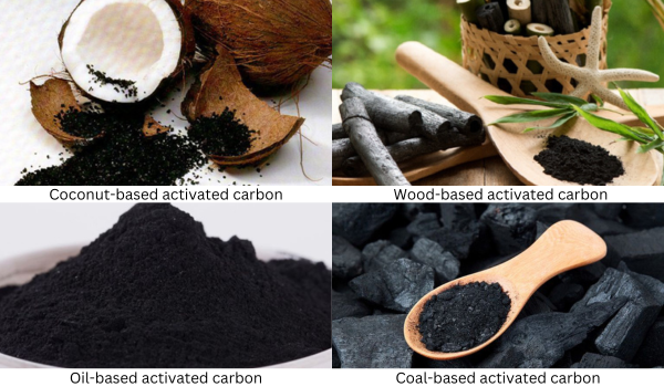 Common types of activated carbon